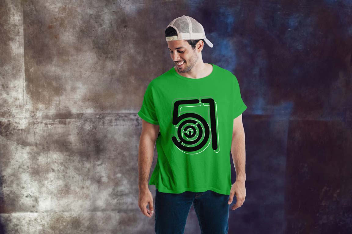 T-shirt homme zone 51
