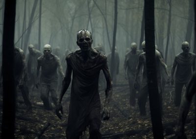 Zombies marchant